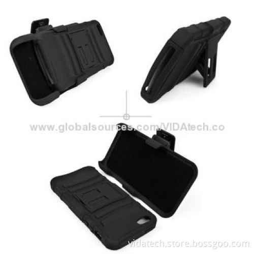 Combo Holster 2-in-1 Silicone and Rubber PC Case for iPod Touch 5